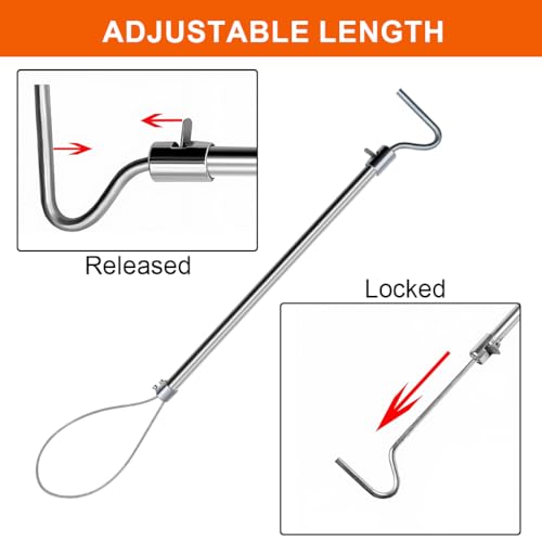 HASTHIP® Dog Catcher Pole, Portable Hog Pig Catcher Pole HASTHIP® Dog Catcher Pole, Portable Hog Pig Catcher Pole
